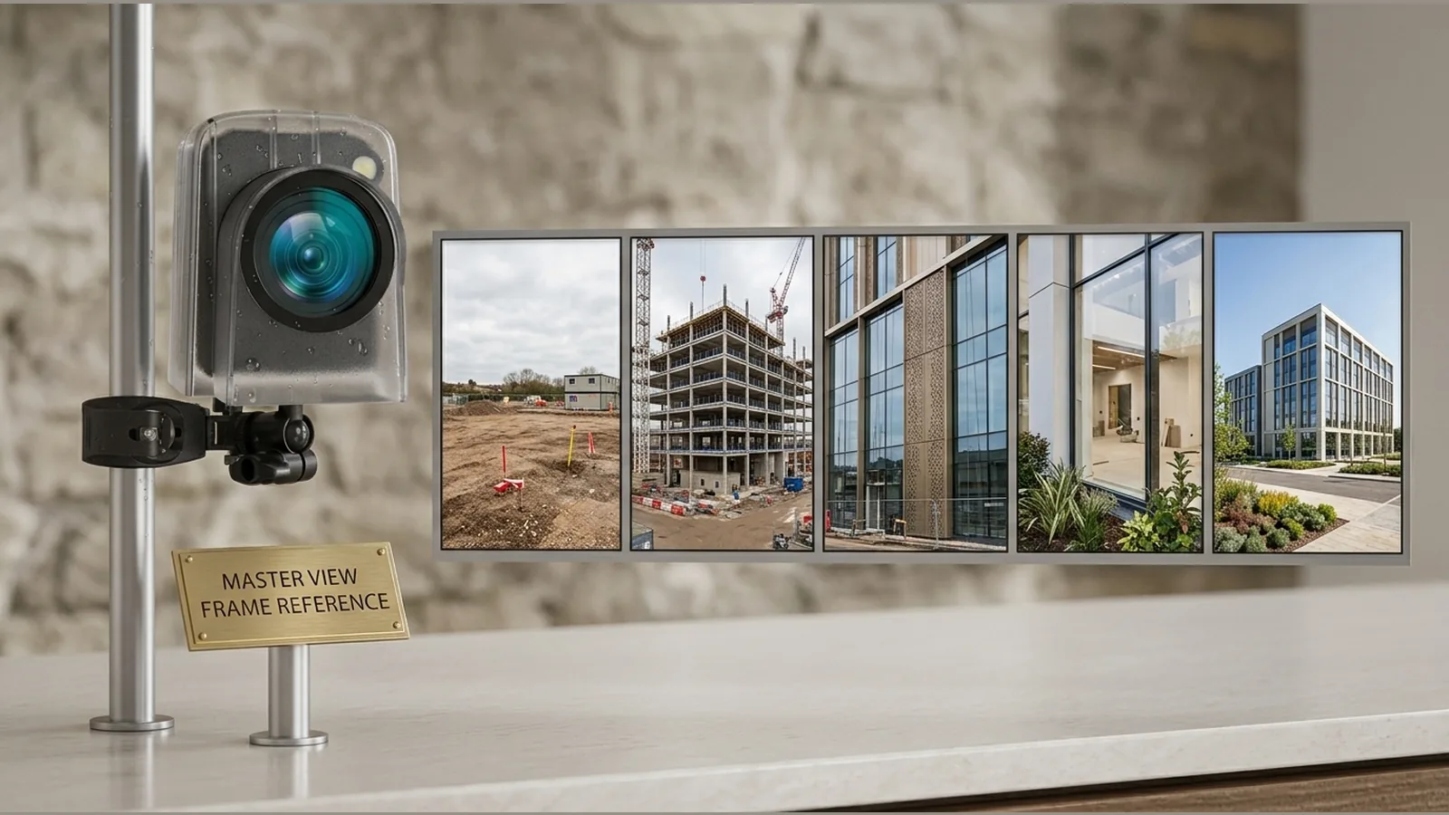 Construction time-lapse shot list for project handover